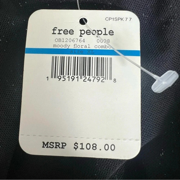 Free People Intimately Double Take Moody Floral Combo Dress Size XL New sequin - Picture 13 of 16